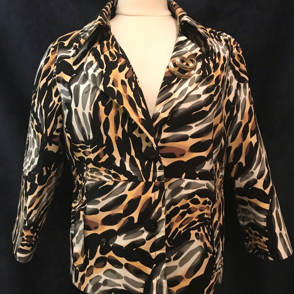 Rafaella Studio Tiger Striped Jacket